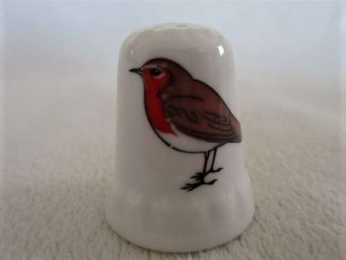THIMBLE NO. OO - PORCELAIN - ROBIN AND ROSE