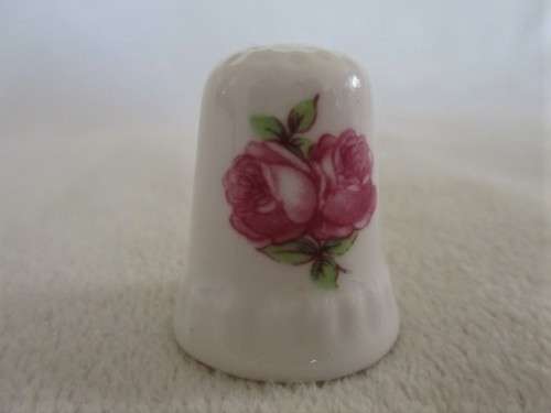 THIMBLE NO. OO - PORCELAIN - ROBIN AND ROSE