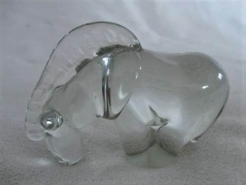 VINTAGE  NGWENYA GLASS ZEBRA IN GREAT CONDITION