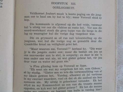 1944 HARDEBAND - DIE EENOOG-VERKENNER DEUR A. DU BIEL - 'N BOEREOORLOG VERHAAL