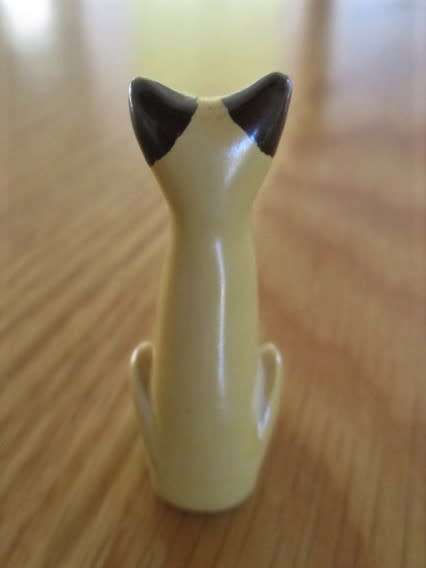 TWO SMALL COLLECTABLE CATS - MADE BY CAPRI AND FAY