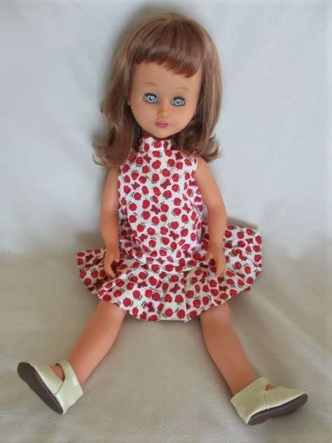 SO RARE! VINTAGE 1960's ORIGINAL SEBINO, ITALY 48CM DOLL MADE EXCUSIVELY FOR SINGER SEWING MACHINES