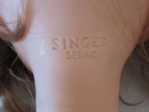 SO RARE! VINTAGE 1960's ORIGINAL SEBINO, ITALY 48CM DOLL MADE EXCUSIVELY FOR SINGER SEWING MACHINES