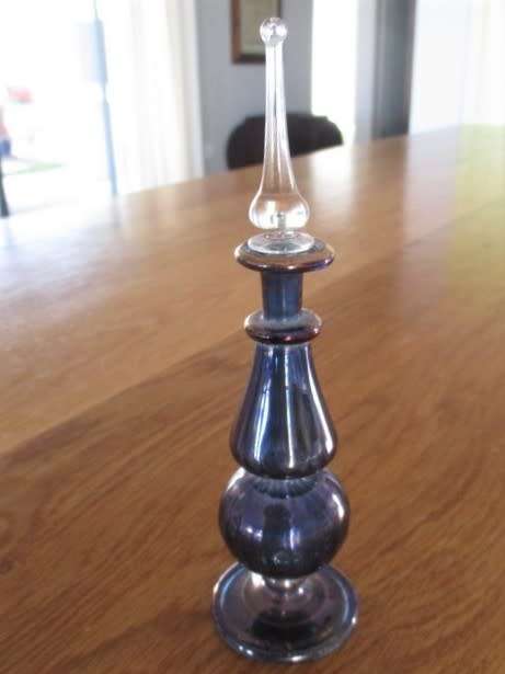 THREE VERY PRETTY AND UNIQUE PERFUME BOTTLES FOR THE COLLECTOR
