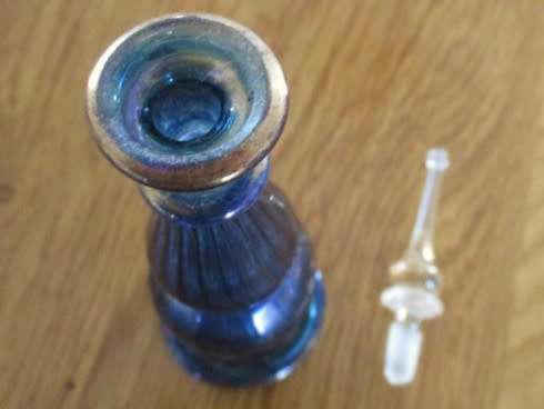 THREE VERY PRETTY AND UNIQUE PERFUME BOTTLES FOR THE COLLECTOR