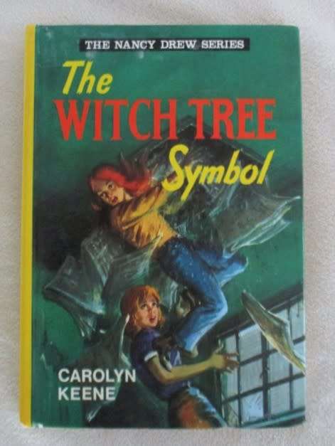 1974 HARDCOVER - ONE OF THE NANCY DREW SERIES - THE WITCH TREE SYMBOL