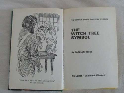 1974 HARDCOVER - ONE OF THE NANCY DREW SERIES - THE WITCH TREE SYMBOL