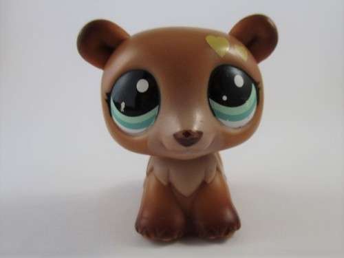 NO.10 - HASBRO LITTLEST PET SHOP - BEAR WITH WHEELS (AUTOMATIC ROLLING BUTTON NOT WORKING)