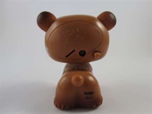 NO.10 - HASBRO LITTLEST PET SHOP - BEAR WITH WHEELS (AUTOMATIC ROLLING BUTTON NOT WORKING)