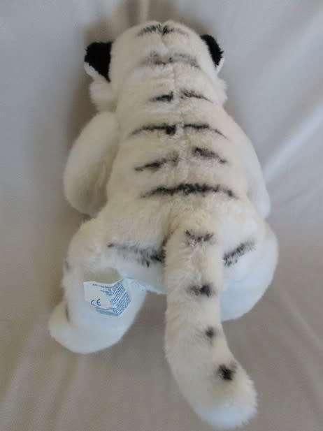 LARGE COLLECTABLE BUILD A BEAR TIGER IN ORIGINAL CLOTHES AND BOOTS - MEOWS WHEN YOU SQUEEZE HER ARM