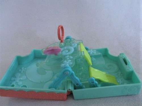 NO.4 - HASBRO LITTLEST PET SHOP -  A CUTE TRAVEL CARRY FOLDING PLAYGROUND PLUS SLIDE AND MUD BATH