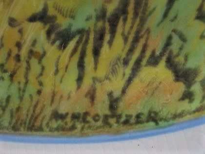 1949 SVK/UWB VOORTREKKER MONUMENT CROWN DEVON PLATE SIGNED BY RENOWNED S.A. ARTIST W.H. COETZER
