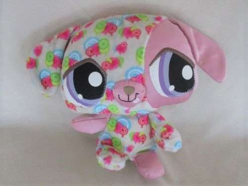 NO. D - HASBRO LITTLEST PET SHOP - PLUSH HAPPIEST DOG - 20CM TALL