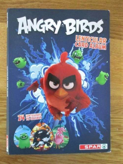 SPAR ANGRY BIRDS LENTICULAR CARD ALBUM WITH COMPLETE SET OF CARDS