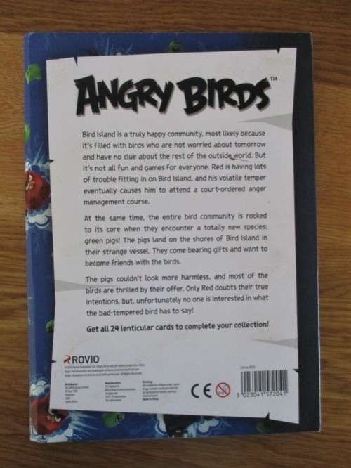 SPAR ANGRY BIRDS LENTICULAR CARD ALBUM WITH COMPLETE SET OF CARDS