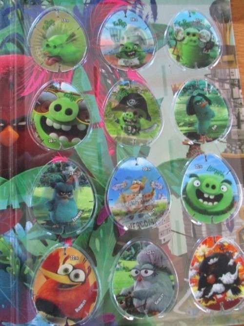 SPAR ANGRY BIRDS LENTICULAR CARD ALBUM WITH COMPLETE SET OF CARDS