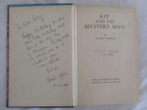 1968 - HARDCOVER -KIT AND THE MYSTERY MAN - RHODESIAN AUTHOR MOLLIE CHAPPEL