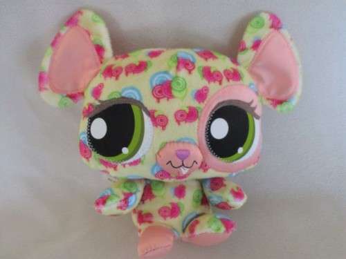 NO. G - HASBRO LITTLEST PET SHOP - PLUSH HAPPIEST MOUSE - 20CM TALL
