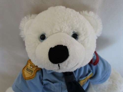 LARGE 38CM TALL COLLECTABLE BUILD A BEAR IN ORIGINAL BBPD (BUILD A BEAR POLICE DEPT) UNIFORM