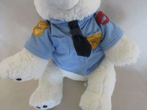 LARGE 38CM TALL COLLECTABLE BUILD A BEAR IN ORIGINAL BBPD (BUILD A BEAR POLICE DEPT) UNIFORM