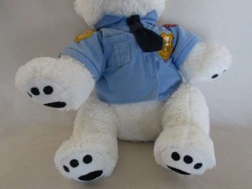 LARGE 38CM TALL COLLECTABLE BUILD A BEAR IN ORIGINAL BBPD (BUILD A BEAR POLICE DEPT) UNIFORM