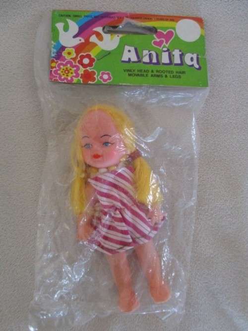 FOUR VINTAGE 1980's DOLLIES STILL SEALED IN ORIGINAL PACKAGING