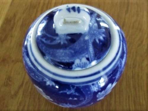 VINTAGE CHINESE BLUE AND WHITE SUGAR BASIN AND CREAMER - QUIANLONG YU ZIN?