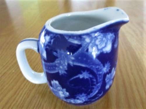 VINTAGE CHINESE BLUE AND WHITE SUGAR BASIN AND CREAMER - QUIANLONG YU ZIN?