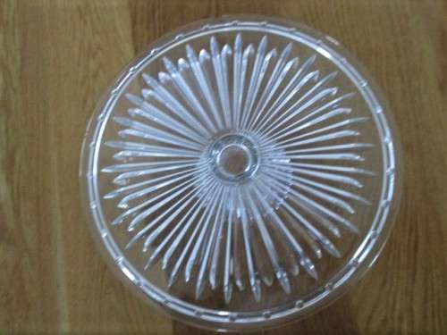 FOR ISMAIL ONLY - STUNNING GLASS CAKE STAND - MADE IN ITALY