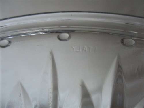 FOR ISMAIL ONLY - STUNNING GLASS CAKE STAND - MADE IN ITALY