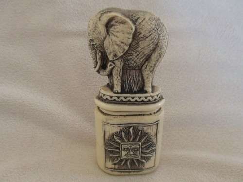 UNUSUAL ELEPHANT-SHAPED PERFUME BOTTLE FOR THE  COLLECTOR