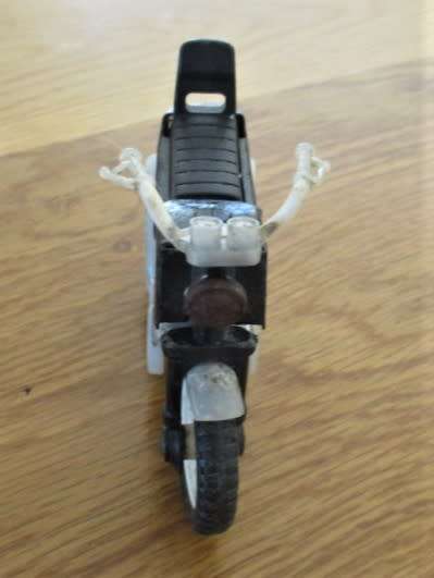 VINTAGE 1980 BUDDY L. CORP DIECAST CHIPS (CALIFORNIA HIGHWAY PATROL) MOTOR BIKE IN NEED OF TLC