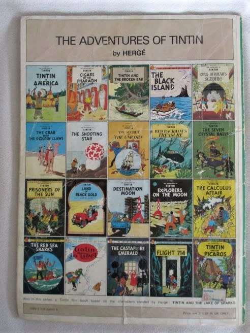 1981 SOFT COVER THE ADVENTURES OF TINTIN EXPLORERS ON THE MOON