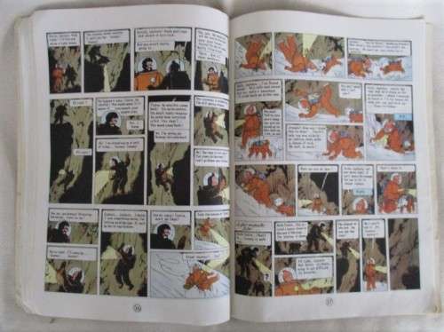 1981 SOFT COVER THE ADVENTURES OF TINTIN EXPLORERS ON THE MOON