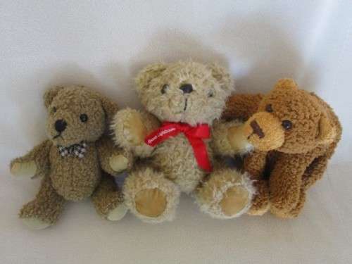 FOR CLARE ONLY - CHRISTMAS IS COMING - A GROUP OF THREE BEARS FOR THE CHRISTMAS STOCKING
