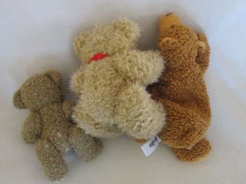 FOR CLARE ONLY - CHRISTMAS IS COMING - A GROUP OF THREE BEARS FOR THE CHRISTMAS STOCKING