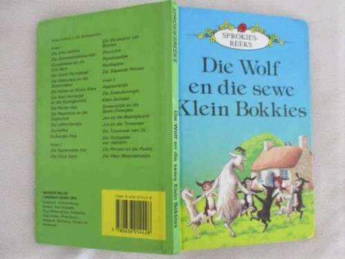AFRIKAANS LADYBIRD BOEKIE - DIE WOLF EN DIE SEWE KLEIN BOKKIES