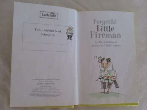 LADYBIRD LITTLE SERIES - FORGETFUL LITTLE FIREMAN