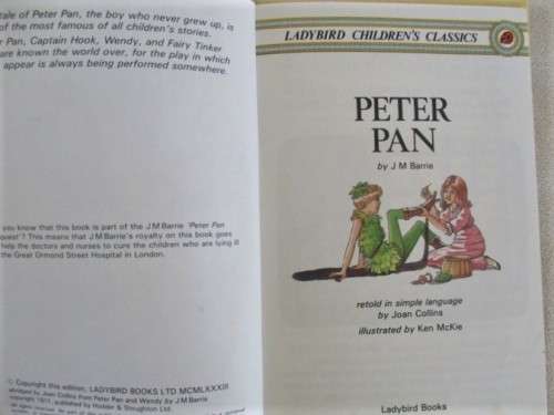 1983 HARD COVER - LADYBIRD - PETER PAN