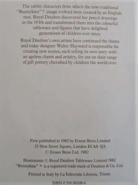 A VERY RARE LITTLE FIRST EDITION - BUNNYKINS ABC (ROYAL DOULTON)