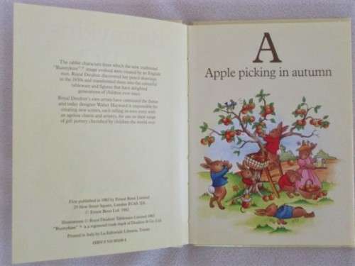 A VERY RARE LITTLE FIRST EDITION - BUNNYKINS ABC (ROYAL DOULTON)