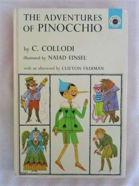 1963 HARDCOVER - AN EARLY EDITION OF THE ADVENTURES OF PINOCCHIO BY C. COLLODI