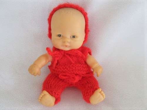 SMALL 16CM TALL COLLECTABLE UNEEDA CHUBBY BABY DOLL