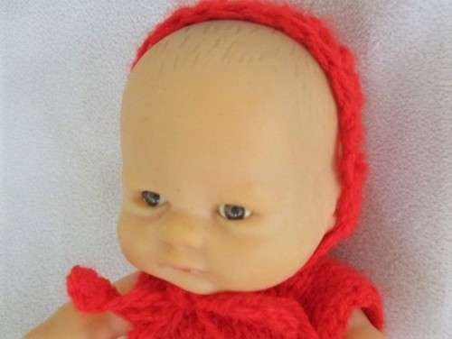 SMALL 16CM TALL COLLECTABLE UNEEDA CHUBBY BABY DOLL
