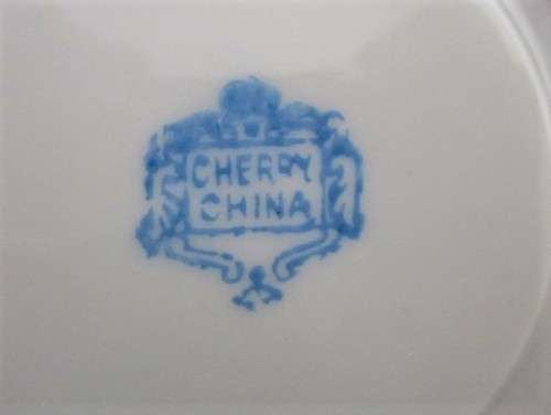VINTAGE CHERRY CHINA VINTAGE RAISED DRAGON TEA SET - 13 PIECE