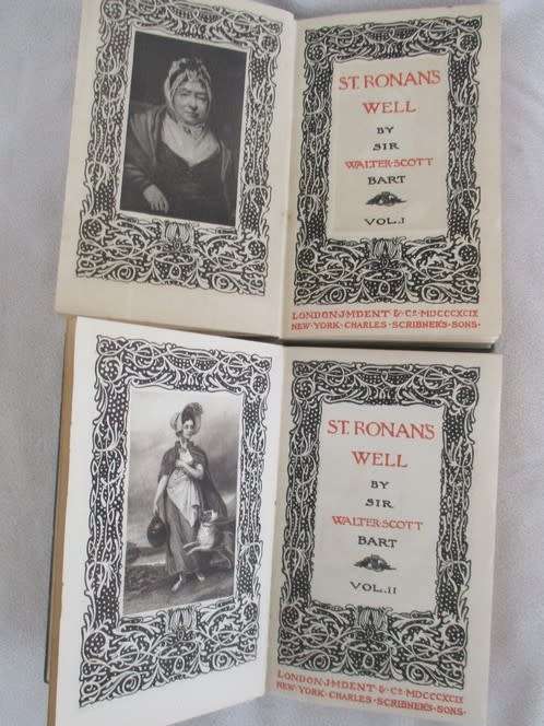 1899 - ST. RONAN'S WELL BY SIR WALTER SCOTT - VOL.I AND II