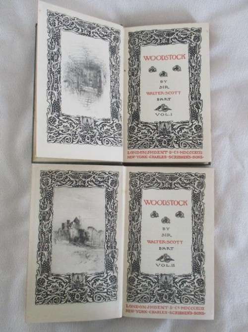 1899 - WOODSTOCK BY SIR WALTER SCOTT - VOL.I AND II