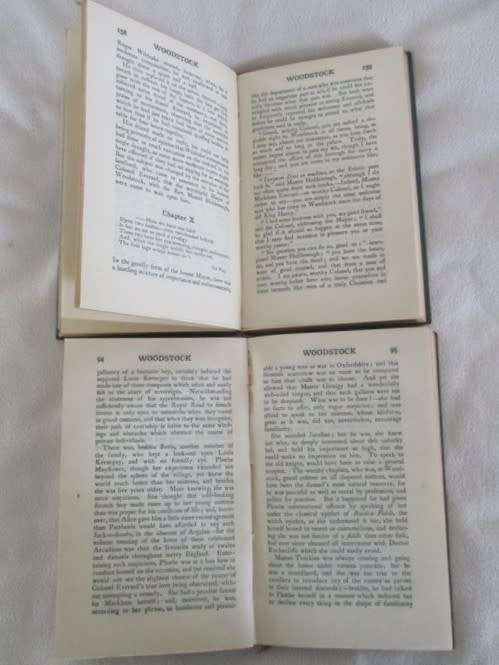 1899 - WOODSTOCK BY SIR WALTER SCOTT - VOL.I AND II