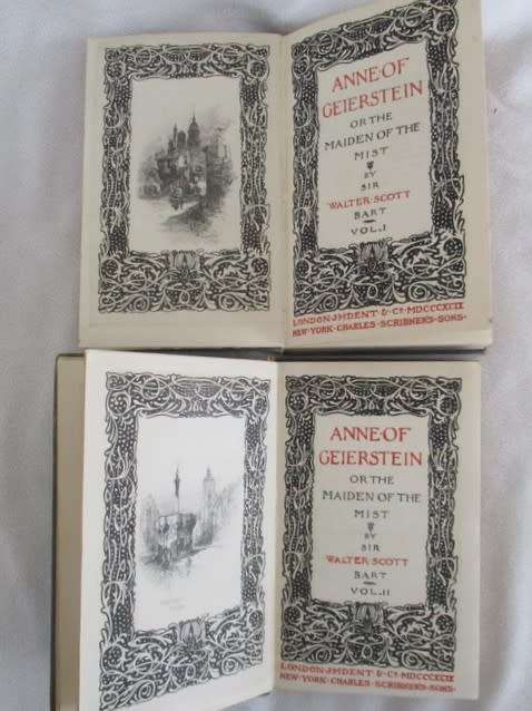 1899 - ANNE OF GEIERSTEIN BY SIR WALTER SCOTT - VOL.I AND II