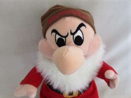 LARGE 34CM TALL DWARF - GRUMPY (ITALIAN -BROMTOLO) FROM DISNEY'S SNOW WHITE AND THE SEVEN DWARFS